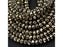 Titanium Pyrite 4mm Faceted Rondelle Bead Strand