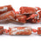 Terra Agate Red 10x30mm Rice - 15-16 Inch