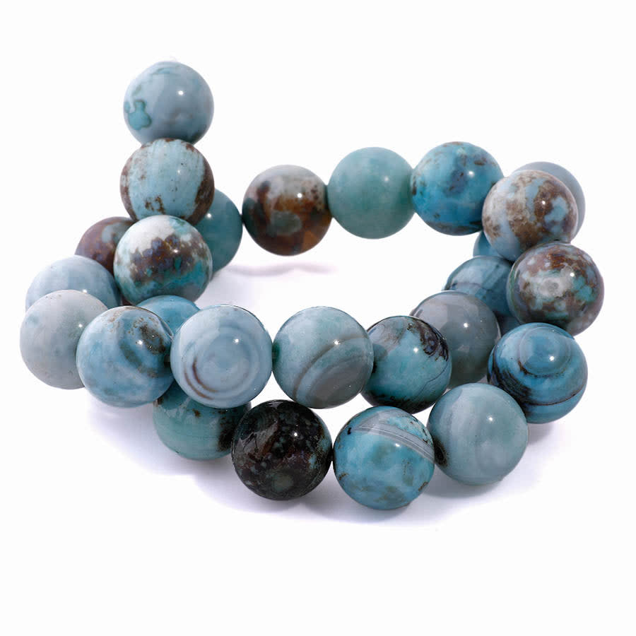 Terra Agate 14mm Round - 15-16 Inch