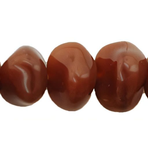 Czech Nugget 10/13mm Milky Caramel .25m (25pcs)