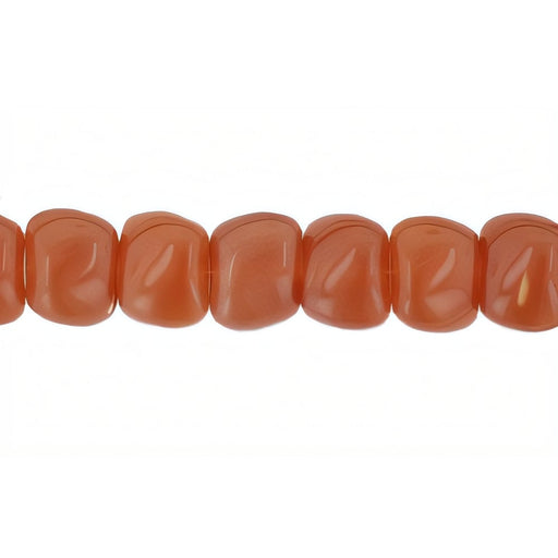 Czech Kidney 6/8mm Milky Caramel (50pcs)