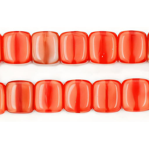 Czech Cubes 8/11mm Persimmon - Coral (25pcs)