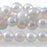 White Agate 10mm Rainbow Plated Round Faceted - 15-16 Inch