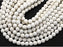 White Lava 6mm Smooth Round Bead Strand