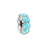 Blue Zircon Rhinestone Rondelle Bead for 2mm Leather
