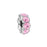 Pink Rhinestone Rondelle Bead for 2mm Leather