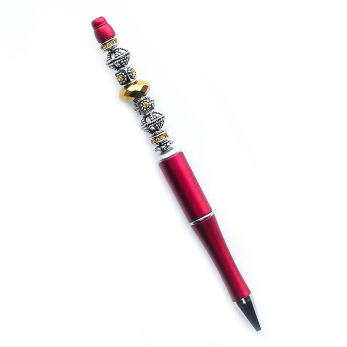 Beads with Bead Pen Kit - Gold with Red Plastic Pen - Limited Edition