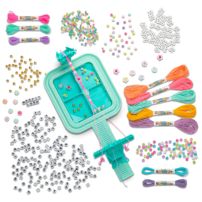 Wrapit Beading Loom Craft Kit, Includes Beads, Cord and Instructions, Makes up to Twenty Bracelets