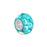 Petite Turquoise Space Dots Lampwork Glass Beads (3 Pieces) - Interchangeable