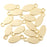 9mm Oval Tag Charm from the Global Collection - Gold Plated (15 Pieces)
