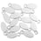 9mm Oval Tag Charm from the Global Collection - Rhodium Plated (15 Pieces)