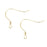 Thin Coil French Earring Wires - Gold Filled (1 Pair)