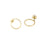 15mm Gold Hoop Post Earrings (1 Pair)