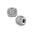 6x8mm Mini Bumps Barrel Bead for 2mm Leather