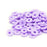 6mm Vinyl/Vulcanite Heishi Beads - Purple