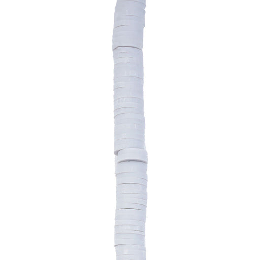 6mm Vinyl/Vulcanite Heishi Beads - Grey