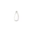 15mm White Enamel Silver Plated Drop Charm