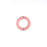27mm Coral Enamel Silver Plated Ring Connector Pendant