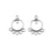 25mm Antique Silver Plated Bali Style Round Chandelier Earrings/Pendants (1 Pair)