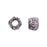 7.5 x 9mm Sterling Silver Artisan Tree Bark Bead