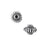 9x14mm Antique Silver Plated Bali Style Deep Fluted Rondelle Large Hole Beads - 5 Pack
