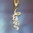 35x12mm Love Charm with Bail - Gold Plated