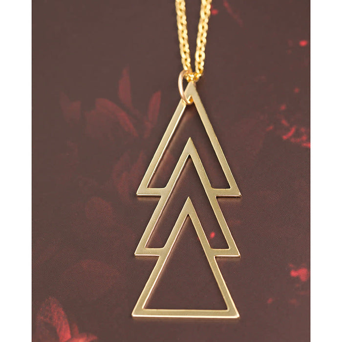 55x25mm Christmas Tree/Arrow Connector/Pendant - Gold Plated