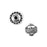 13mm Antique Silver Plated Bali Style Ornate Large Hole Round Beads (3 Pieces)