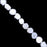 White Irregular Druzy Agate Solar Burst Beads - 16 Inch Strand