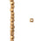2.2mm Soft Corner Cube Brass Beads - 24 Inch Strand