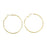 50mm Gold Hoop Earrings (1 Pair)