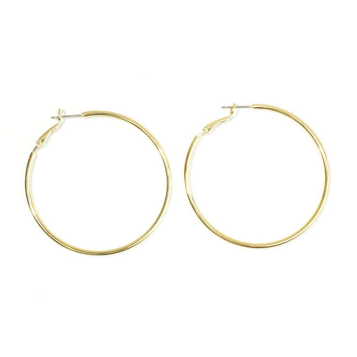 50mm Gold Hoop Earrings (1 Pair)