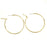 50mm Gold Hoop Earrings (1 Pair)