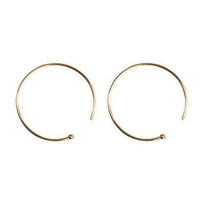 26mm Endless Ball End 14k Gold Filled Ear Wire (1 Pair)