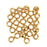 6mm Gold-Plated Round Large Hole Beads (25 Pieces)