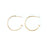 30mm Hoop Earrings with 3mm Ball in Gold Plated from the Geo Collection (1 Pair)