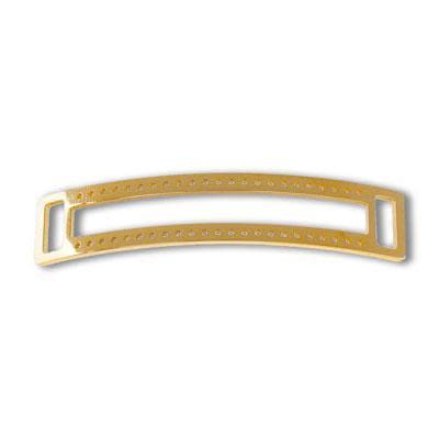 Gold-Plated Stainless Steel Beadable Cuff Link