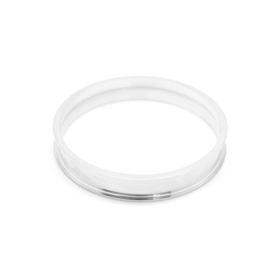 Rhodium Plated Bangle with Twist Off Bezel