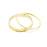 Gold Plated Bangle with Twist Off Bezel