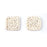 Handmade Woven Rattan Straw Diamond Pendant/Connector (1 Pair)