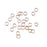 4mm Rose Gold Plated 21 Gauge Round Jump Rings (25 Pieces)