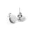 8mm Silver Plated Post Earrings (1 Pair)