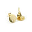 8mm Gold Plated Post Earrings