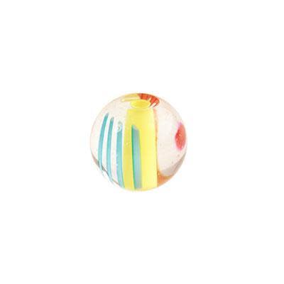 10mm Southwest Flair Cane Glass Beads Round (10 Pieces)