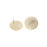 18mm Satin Gold Round Etched Post Earrings (1 Pair)