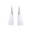 52mm Cream Tassel with Shiny Silver Cap (1 Pair)