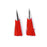 52mm Red Tassel with Shiny Silver Cap (1 Pair)