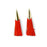 52mm Red Tassel with Shiny Gold Cap (1 Pair)