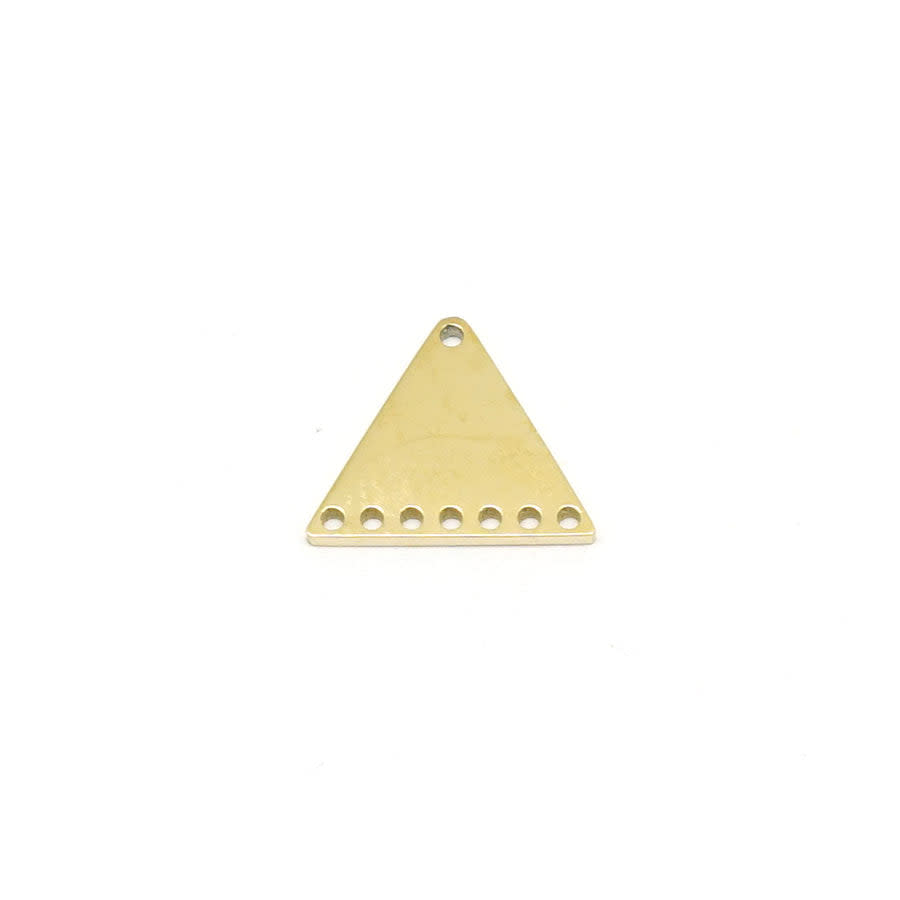 Gold-Plated Stainless Steel Beadable 1 to 7 Triangular Link from the Chic Collection