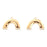 24x33mm Gold Plated Arched Components from the Global Collection (1 Pair)